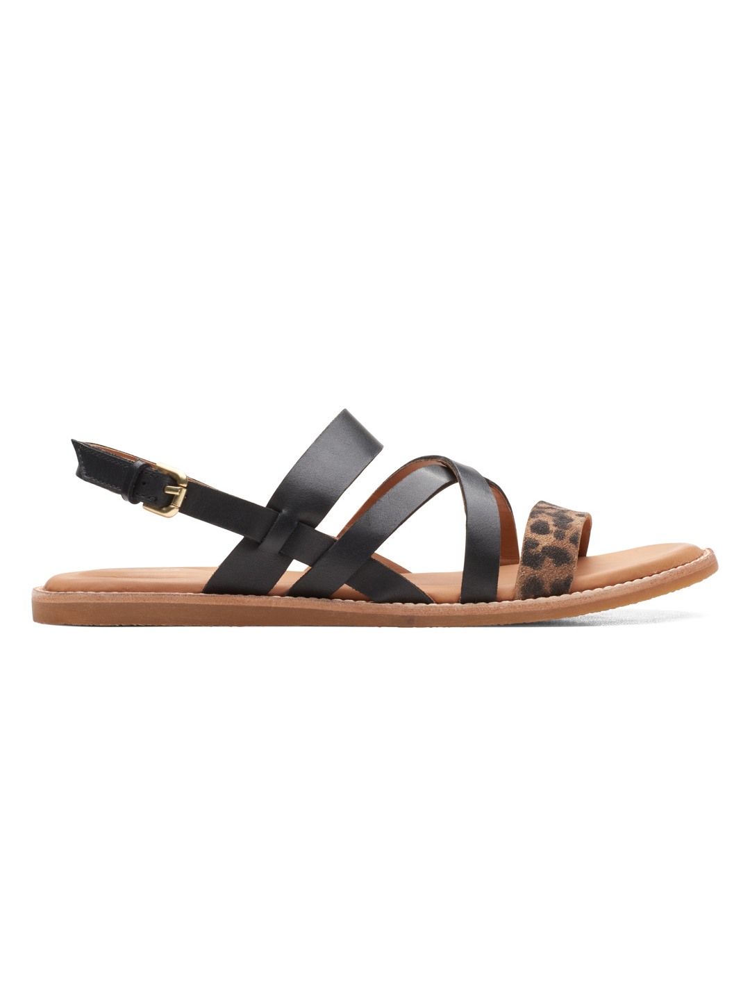 CLARKS LEOPARD WOMEN KARSEA SUN FLAT SLIP-ONS