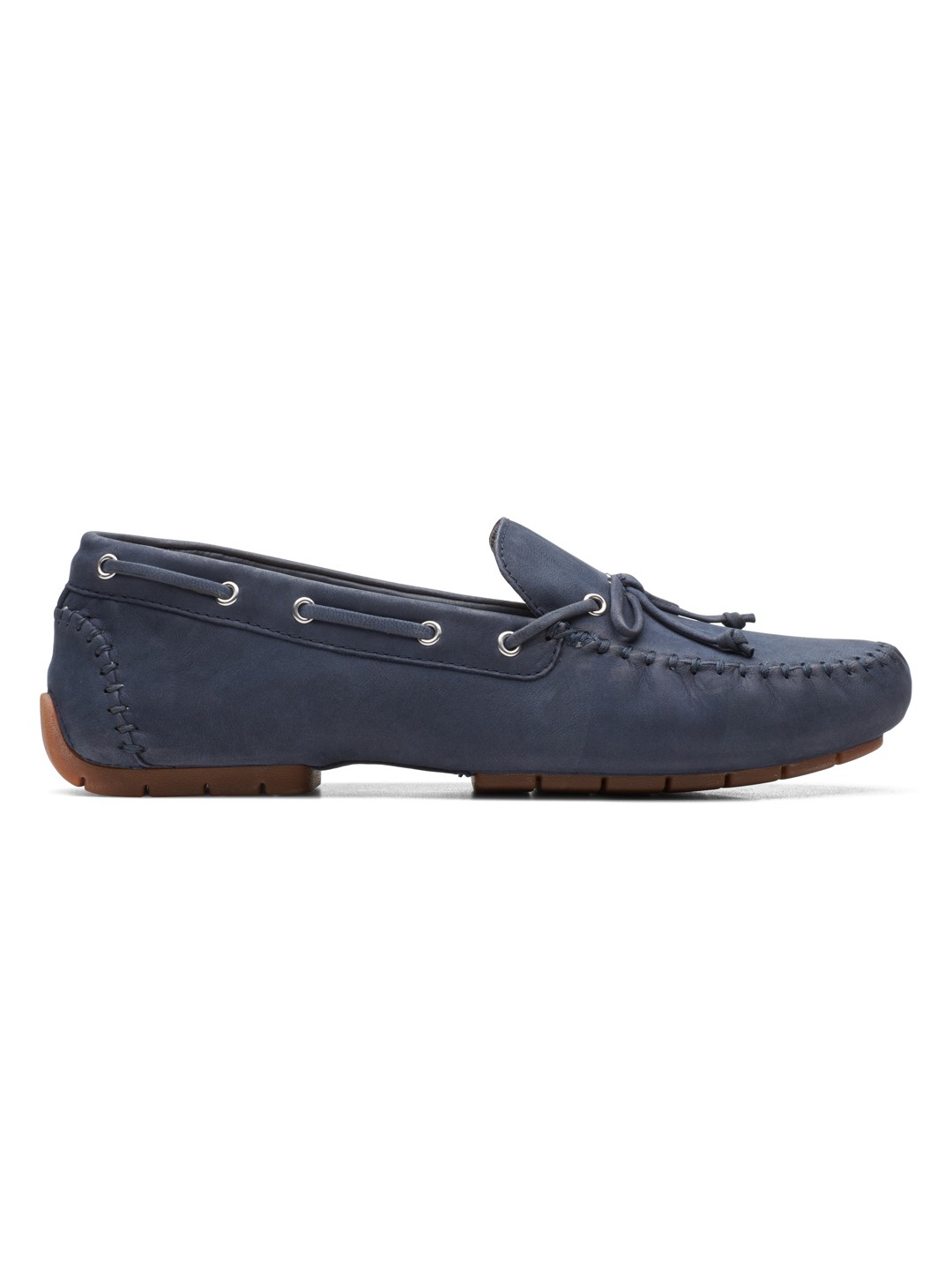 CLARKS NAVY WOMEN C MOCC TIE LOAFERS
