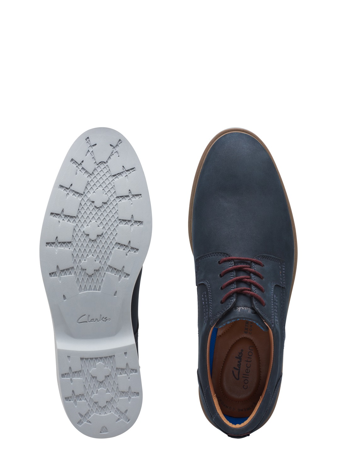 CLARKS NAVY MEN MALWOOD FORMAL LACE-UPS SHOES