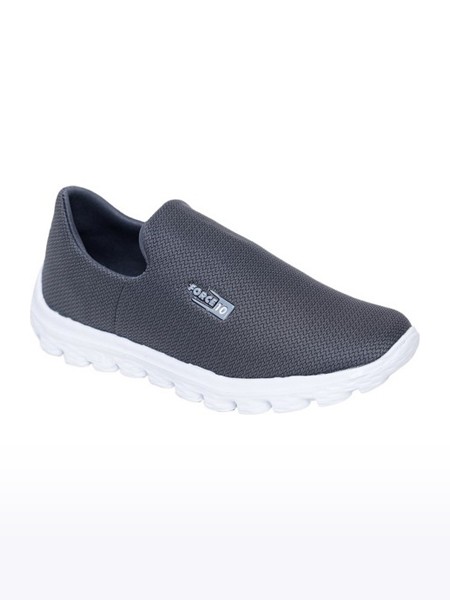 Men's Force 10 Mesh Grey Casual Slip-ons