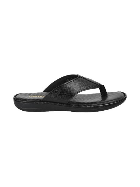 Men's Coolers Leather Black Slippers