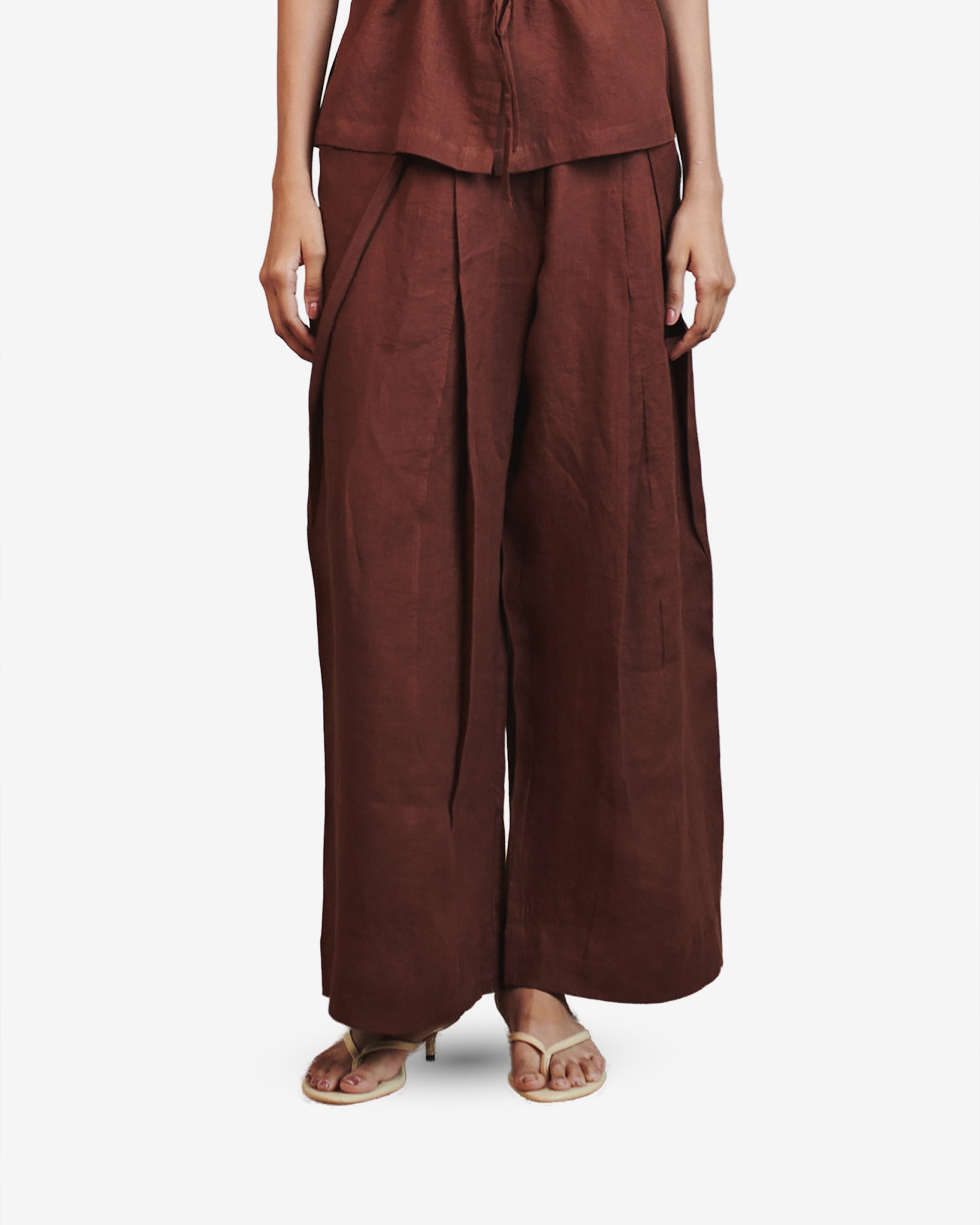 Pleated Tuck Pants