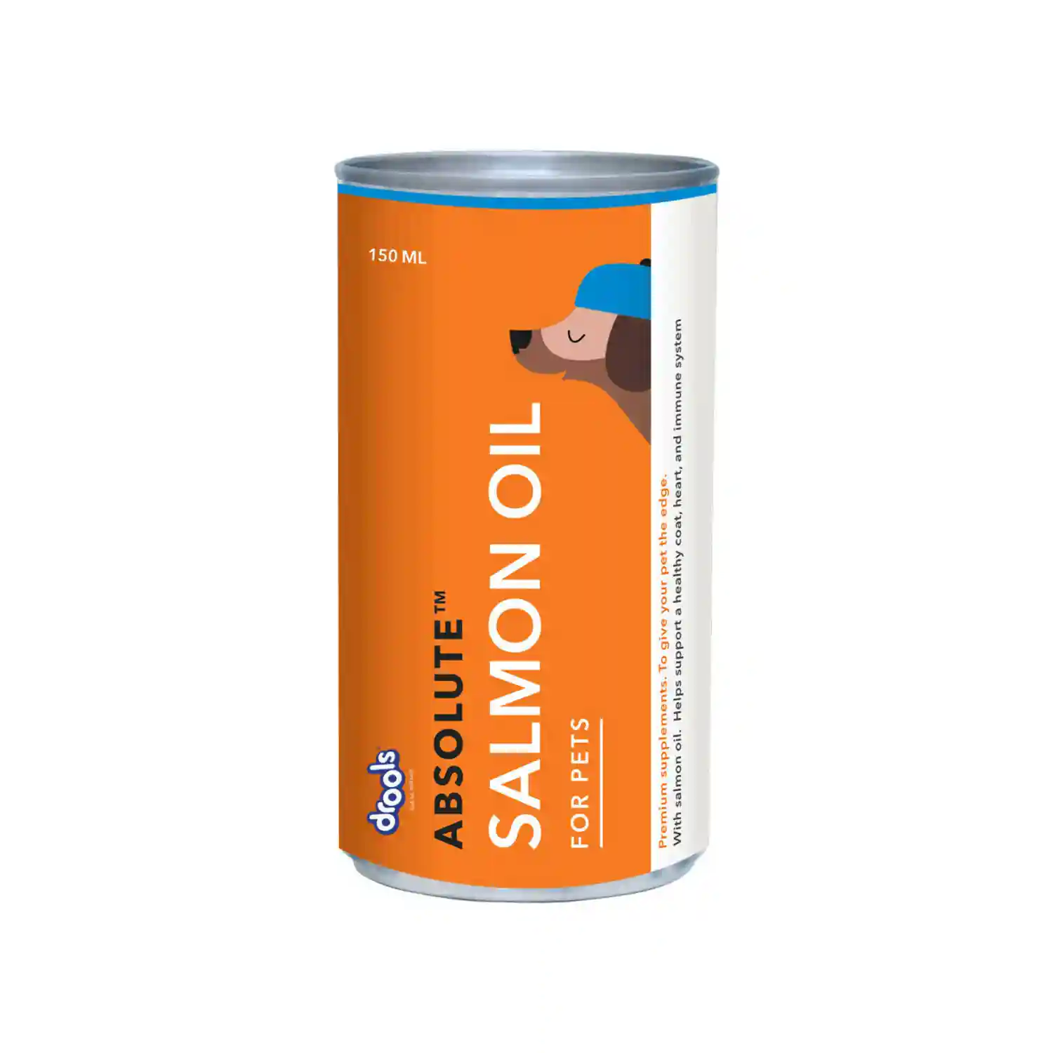 Drools Absolute Salmon Oil Syrup Supplement for Dogs, 150 ml