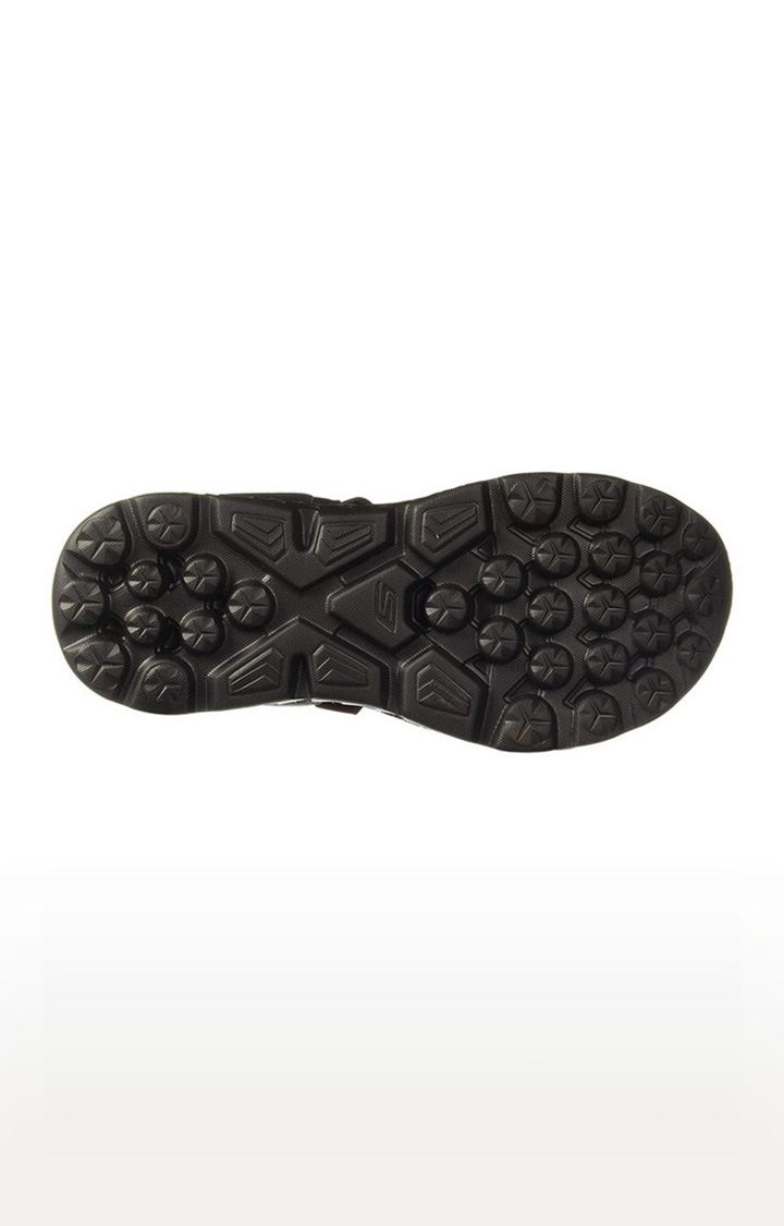 Skechers Men's On-The-go 400-Explorer Black/Grey/RED Sporty Sandal