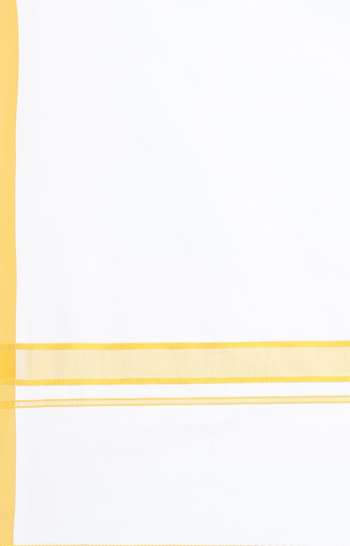 Men's Yellow Cotton Solid Ethnic Set
