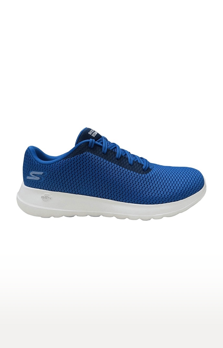 Skechers | Skechers Men's Go Walk Max-Effort Blue/Black/White Running Shoes 1