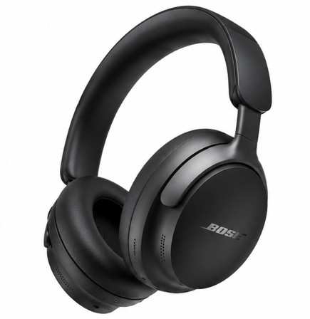 Bose QuietComfort Ultra سماعات رأس لاسلكية محيطة بالأذن بخاصية إلغاء الضوضاء باللون الأسود