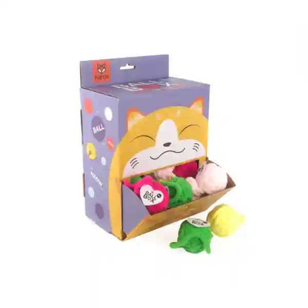 Barkbutler Fofos Ball Box Yarn Ball Cat Toy (1 Piece, Assorted)