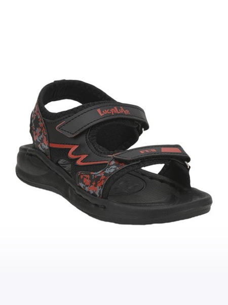 Unisex Lucy & Luke PVC Black Sandals