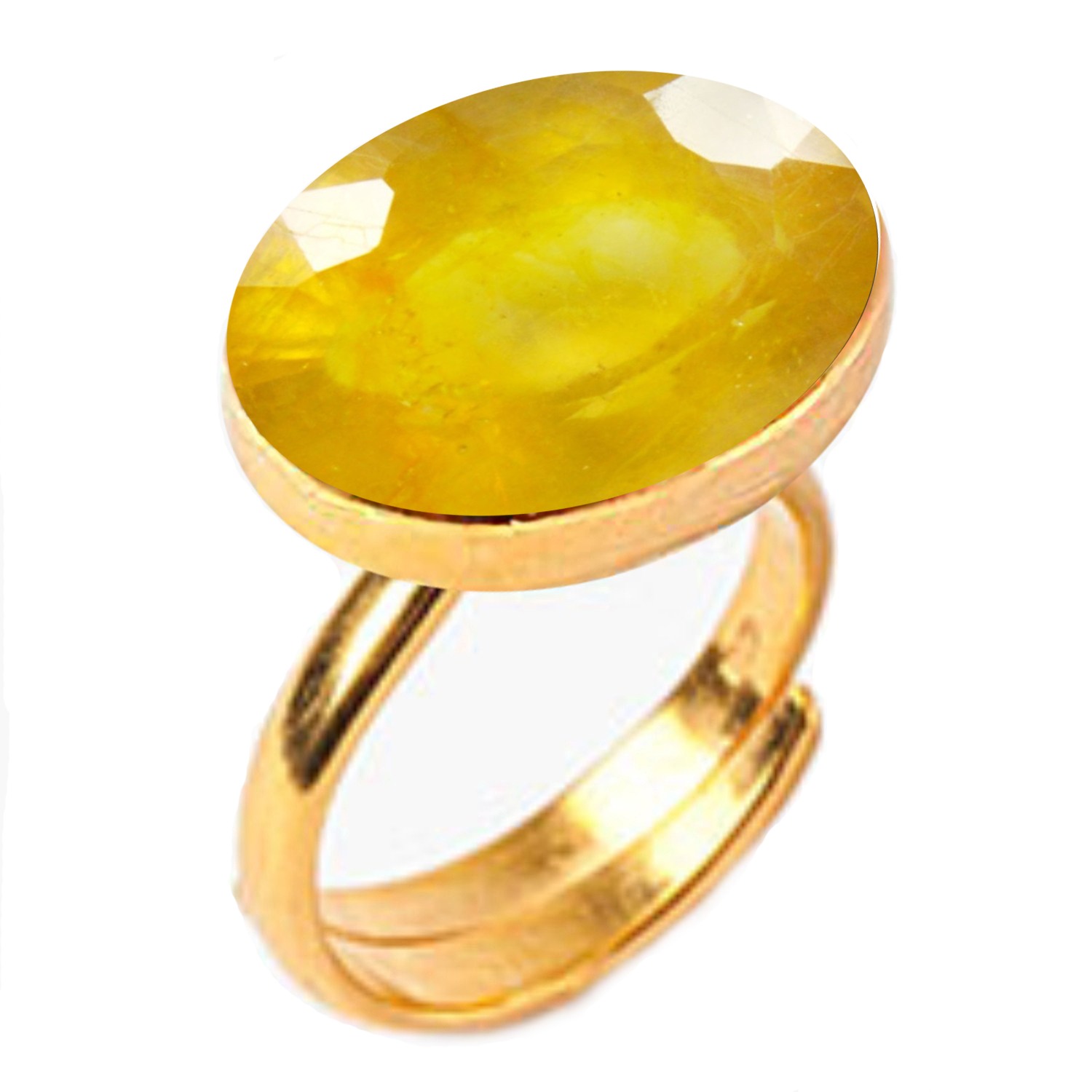 Yellow Gold Plated Yellow Sapphire Rings