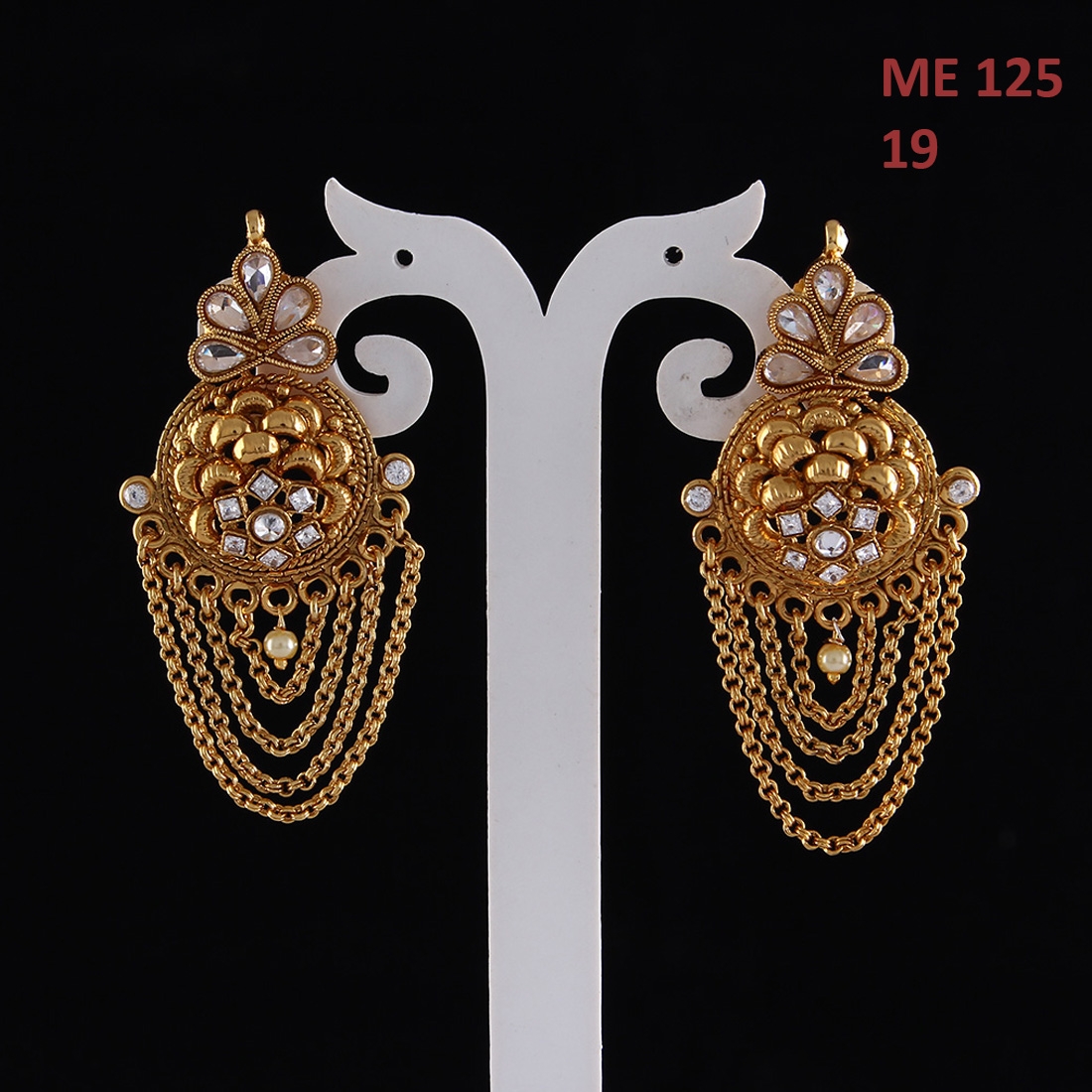 VIRAASI Glossy Gold Plated Contemporary Chain Design Drop Earrings Buy  VIRAASI Glossy Gold Plated Contemporary Chain Design Drop Earrings Online  at Best Price in India  Nykaa