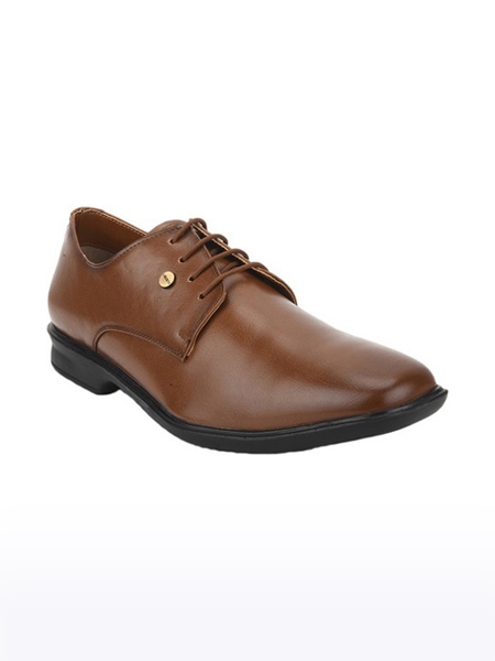 Men's Fortune PU Brown Formal Lace-ups