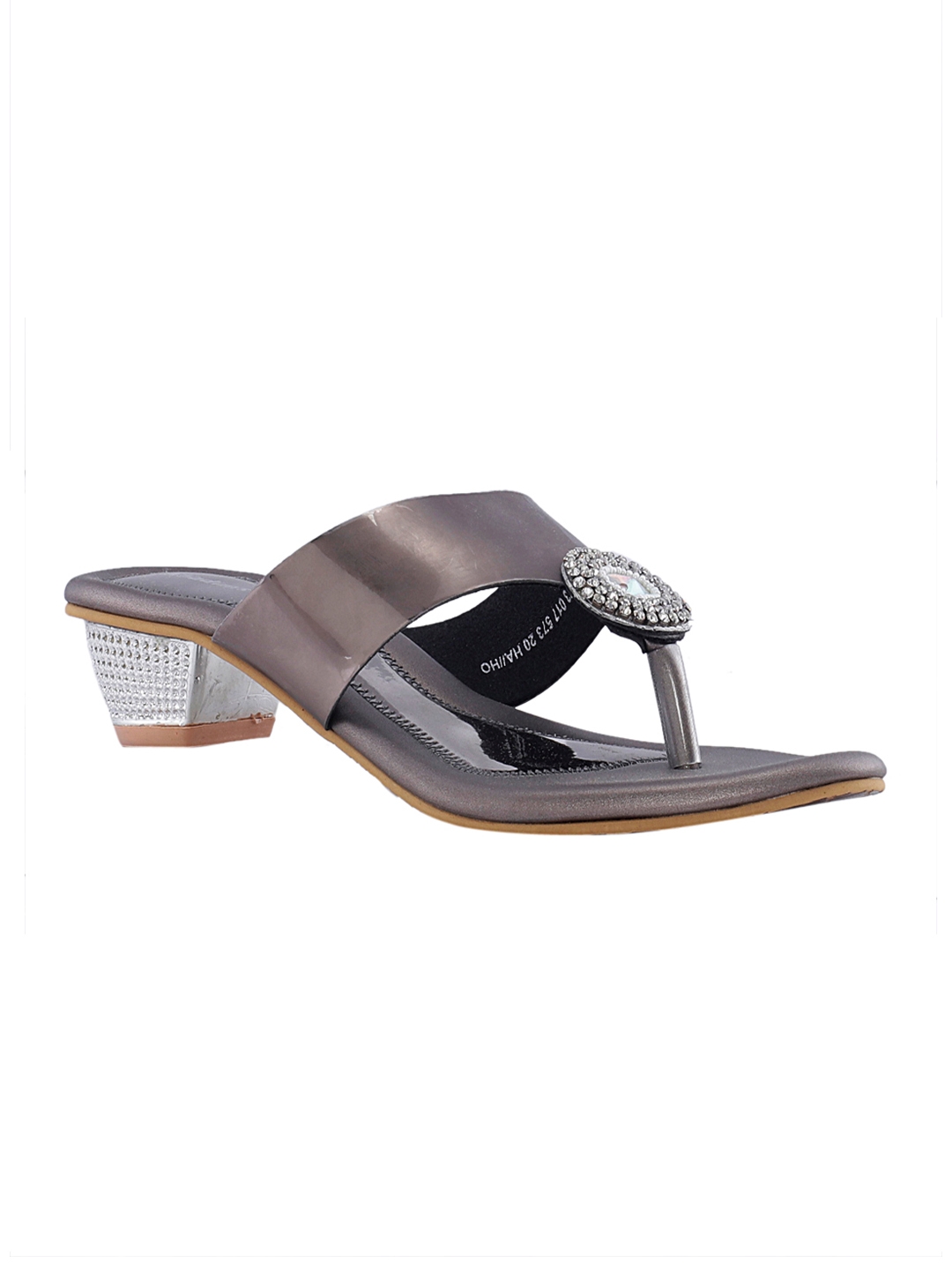 Women Khadims Slip-On | Khadim Cleo Silver Grey High Heel Mules Slip On  Sandal For Women – Hadimsshoes