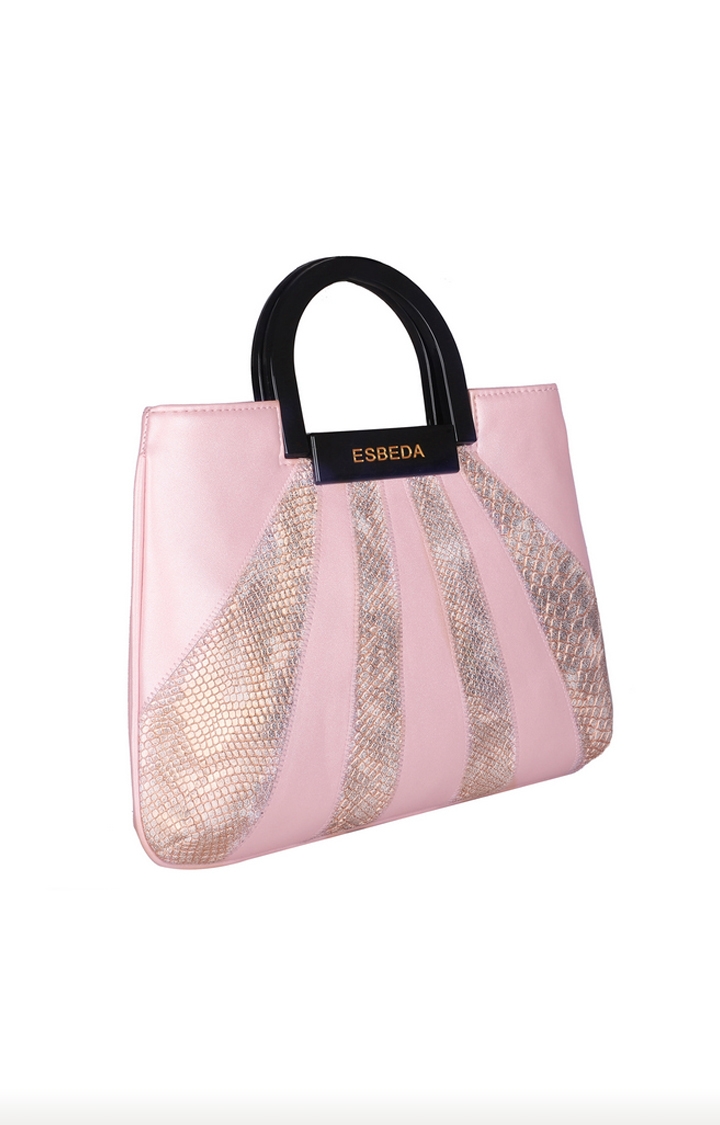 ESBEDA | Pink Solid Handbags 2