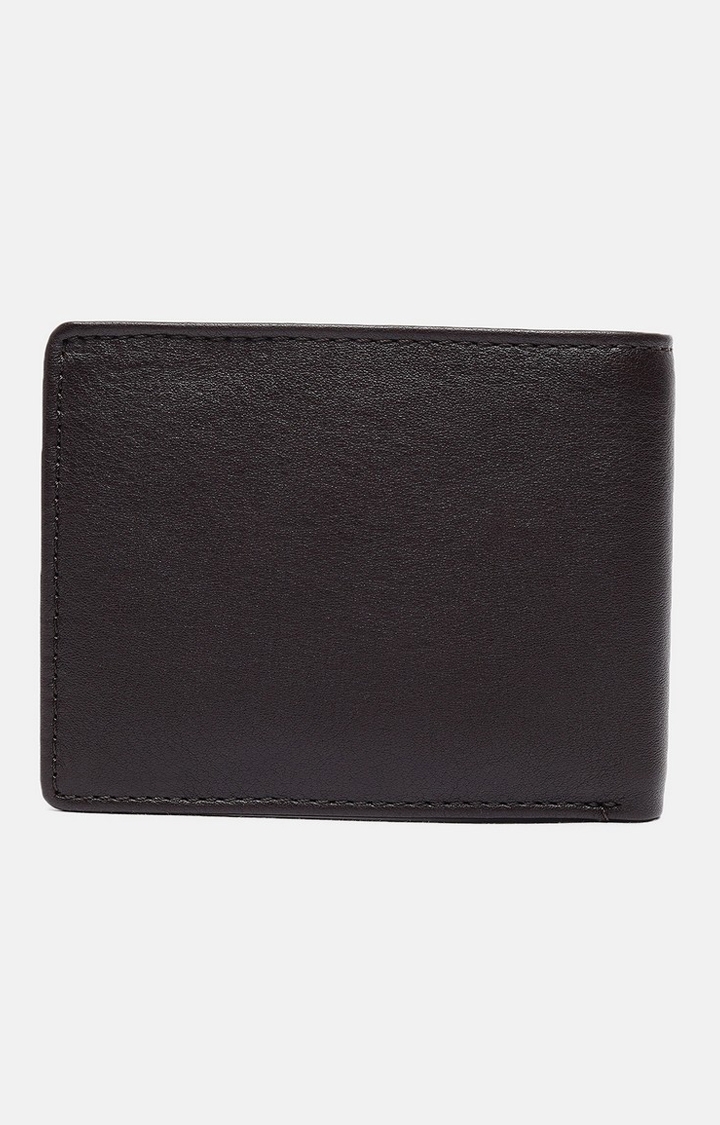 Chennis | Men's Brown Leather Solid Wallet 1