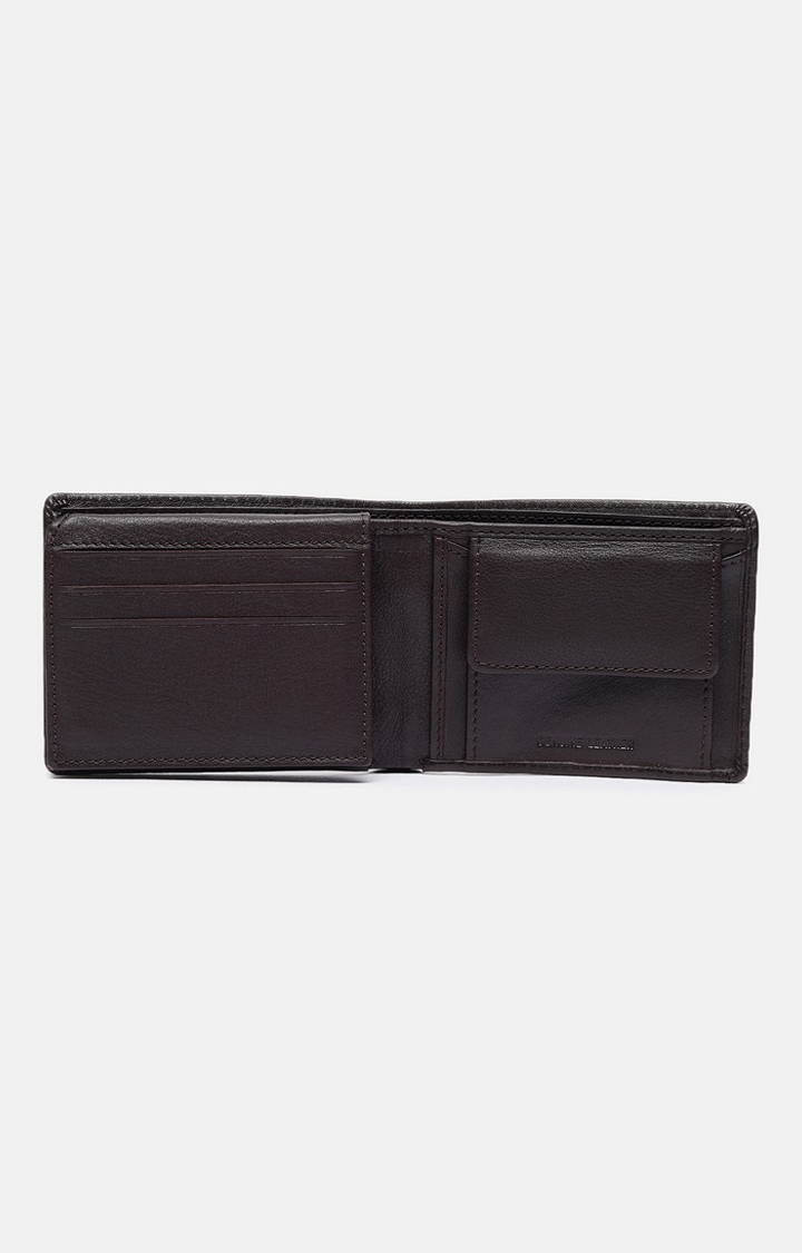 Chennis | Men's Brown Leather Solid Wallet 3