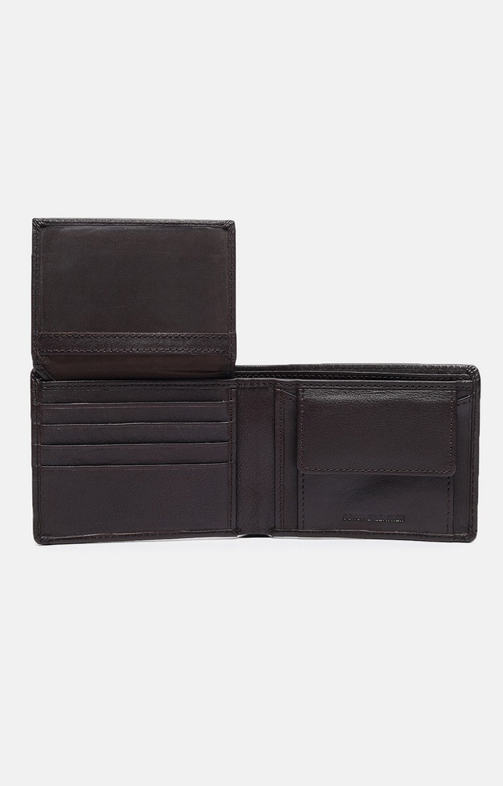 Chennis | Men's Brown Leather Solid Wallet 5