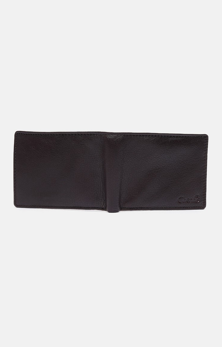 Chennis | Men's Brown Leather Solid Wallet 4