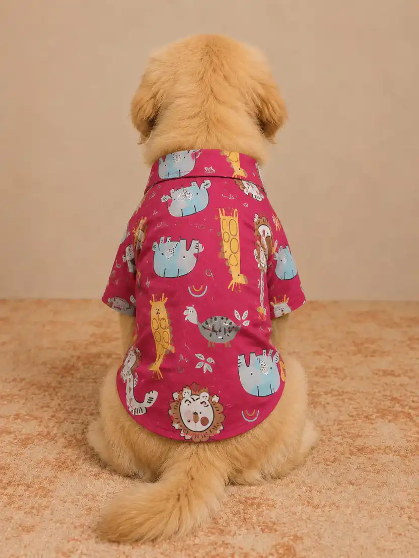 Pawsh Pet Animal Print Summer Shirt Dogs & Cats