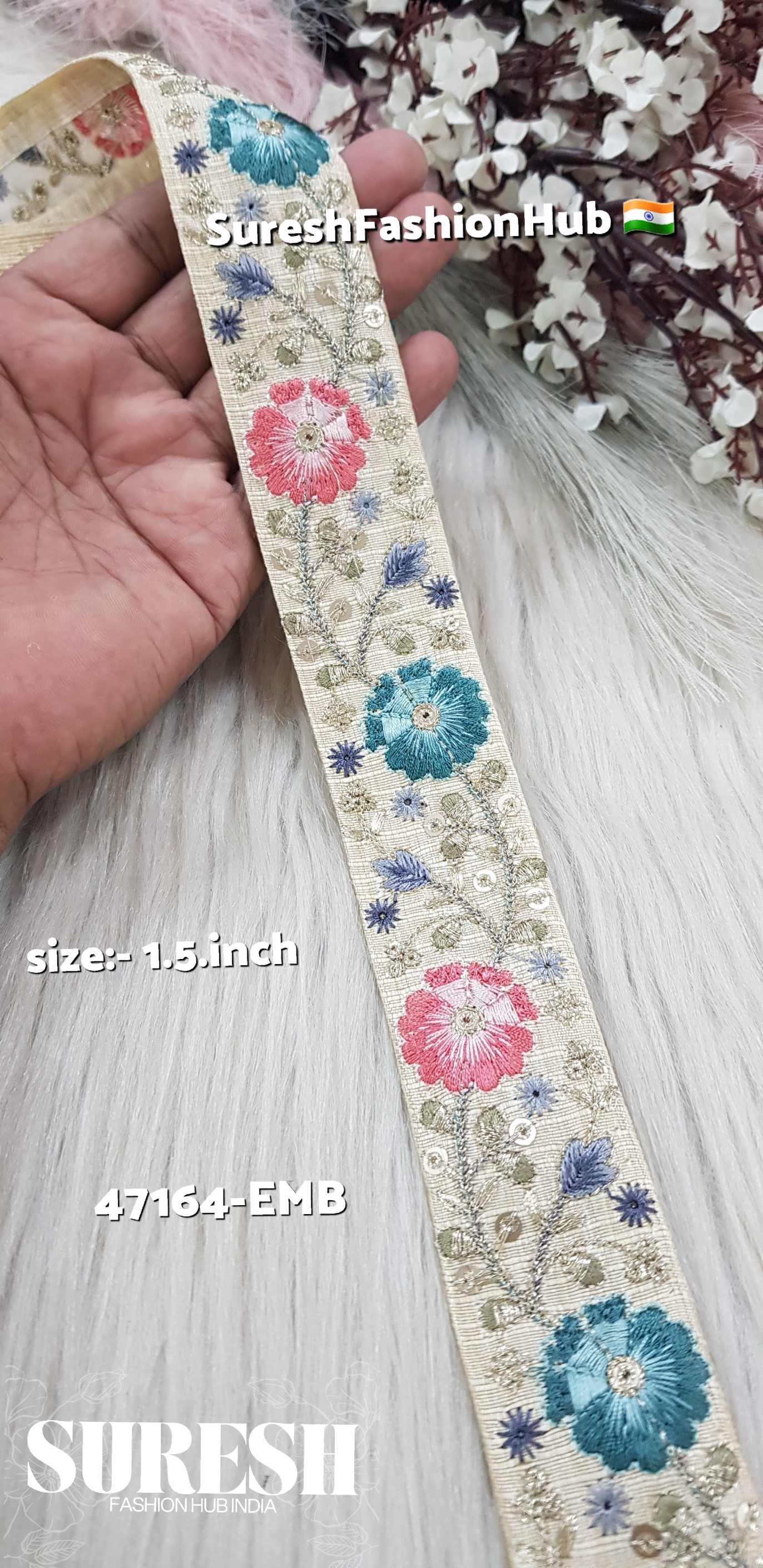 Golden Meadow Floral Lace – Beige Base