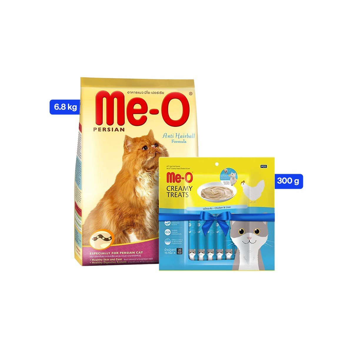 Me O Persian Anti Hairball Adult Dry Cat Food - 6.8 Kg + Treat