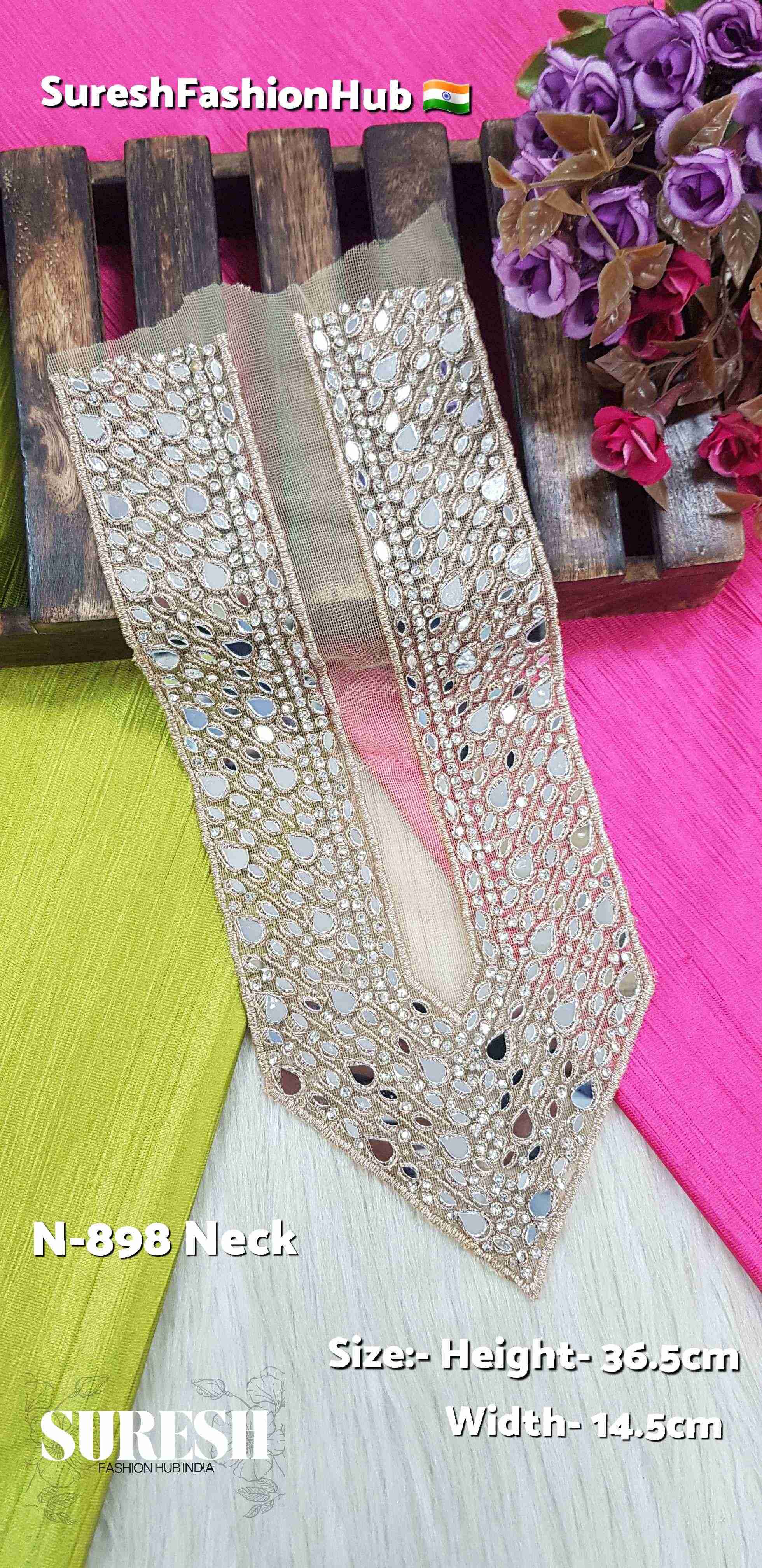 Rosé Charm Mirror Neckline – Rose | N-898