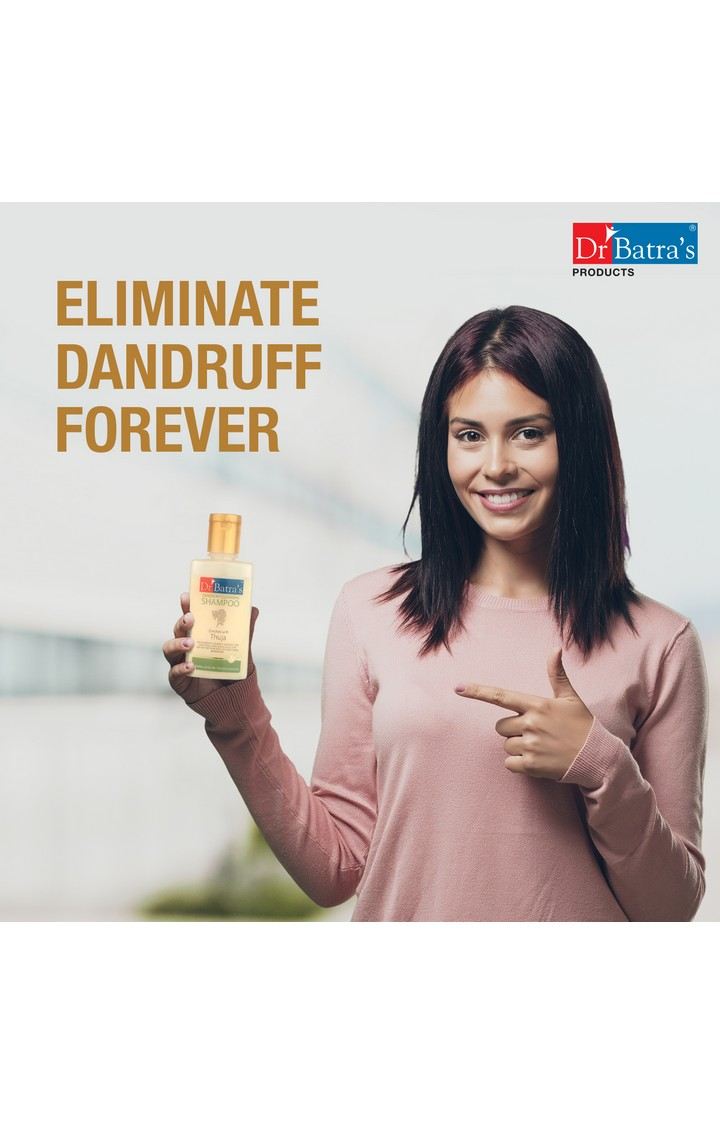 Dr Batra's Anti Dandruff Hair Serum, Conditioner - 200 ml, Hair Fall Control Oil- 200 ml, Herbal Hair Color Cream Black and Dandruff Cleansing Shampoo - 100 ml