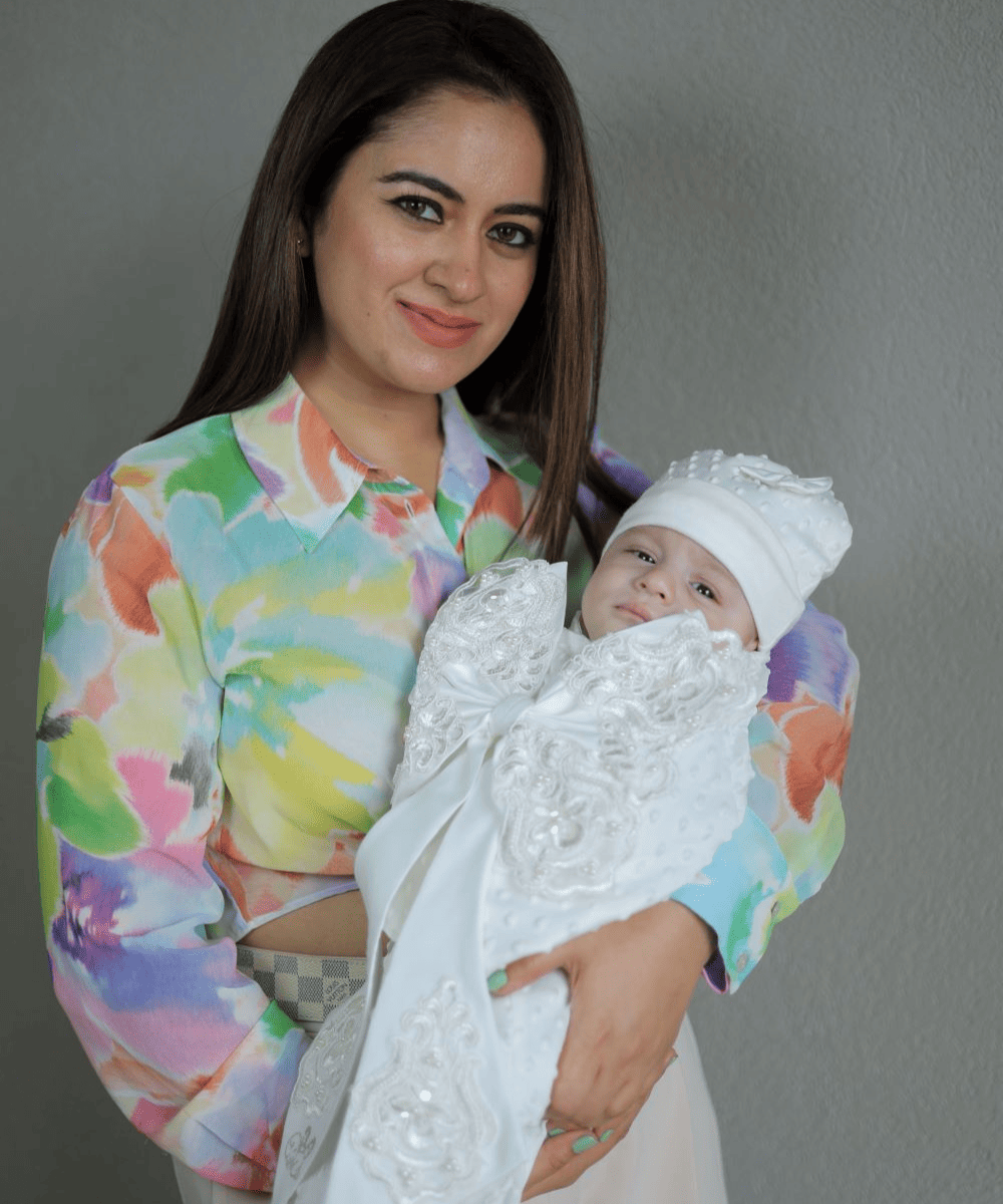 IVORY MIRAGE BABY BLOOMING WRAP