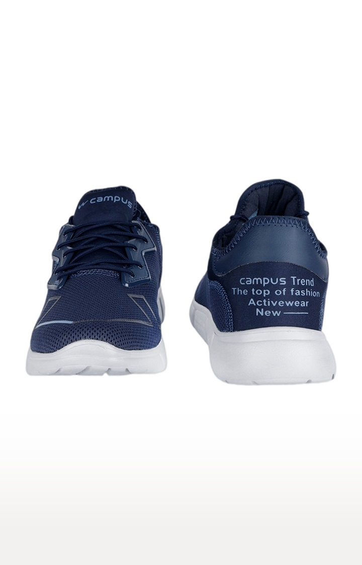 Campus Shoes | Girls Madrid Blue Mesh Outdoor Sports Shoes 2