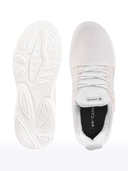 Campus Shoes | Men's White BELGIUM PRO Running Shoes 3