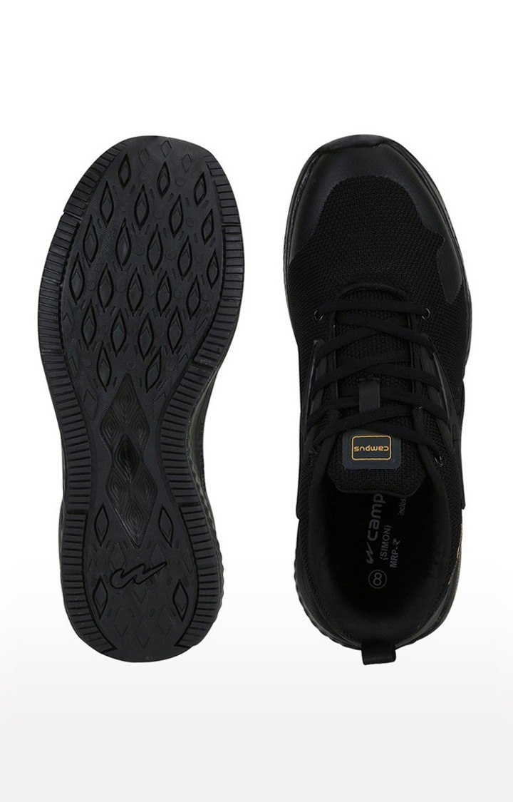 Women's SIMON Black Mesh Running Shoes