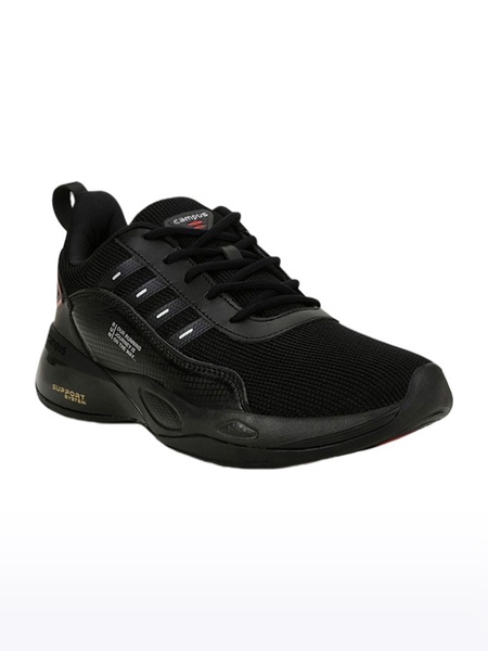 Campus Shoes | Men's Black TERMINATOR (N) Running Shoes 0