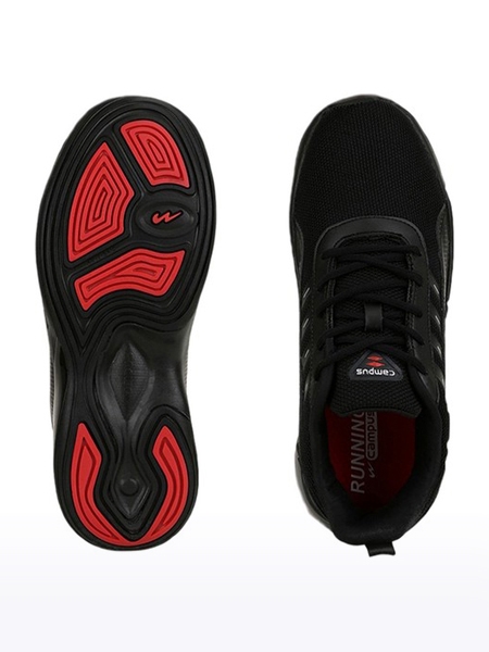 Campus Shoes | Men's Black TERMINATOR (N) Running Shoes 3
