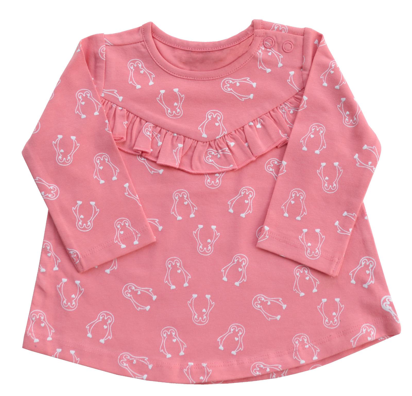 Baby Girls Top with full sleeves;Color-Peach