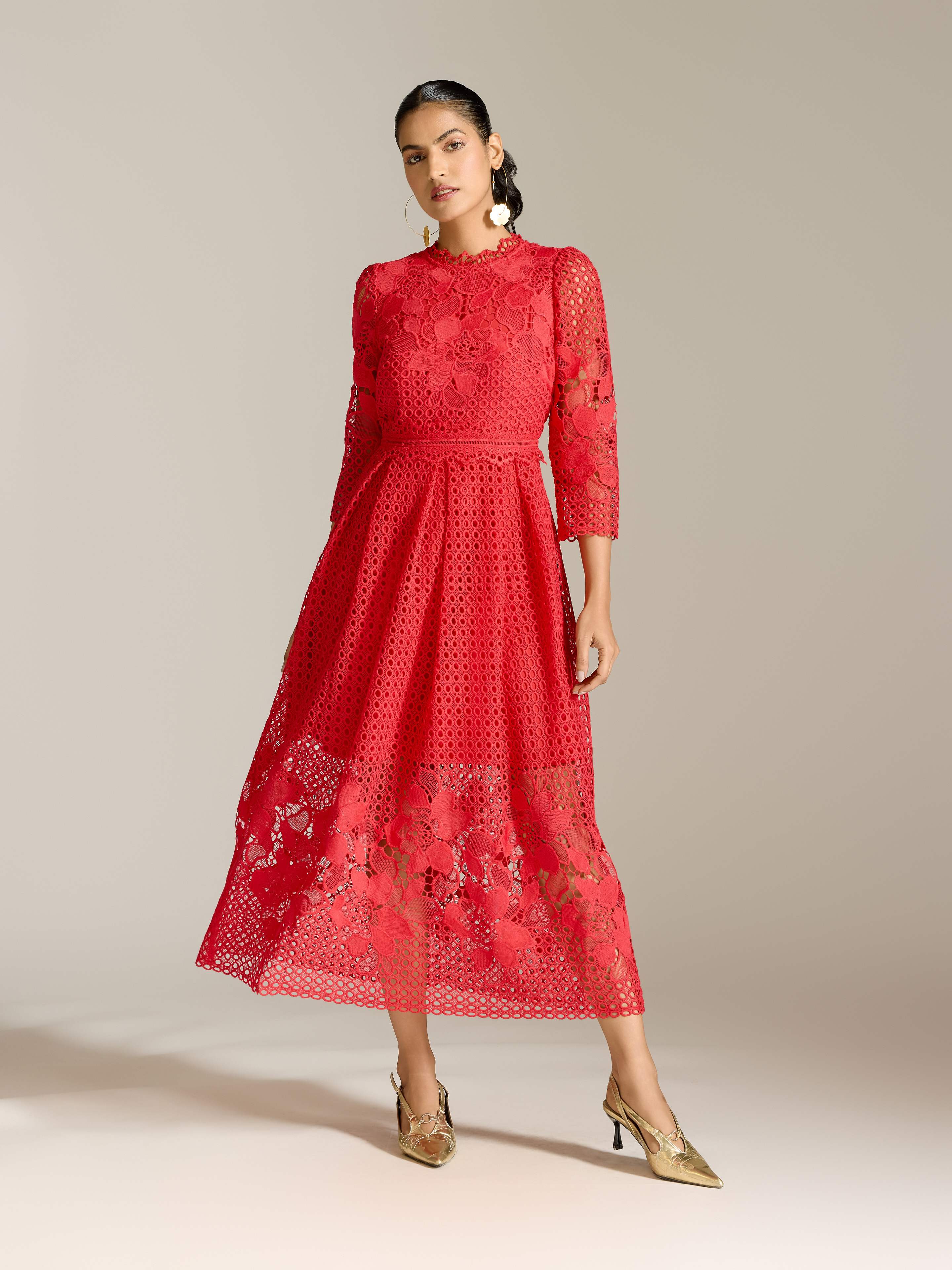 Red Marin Long Dress