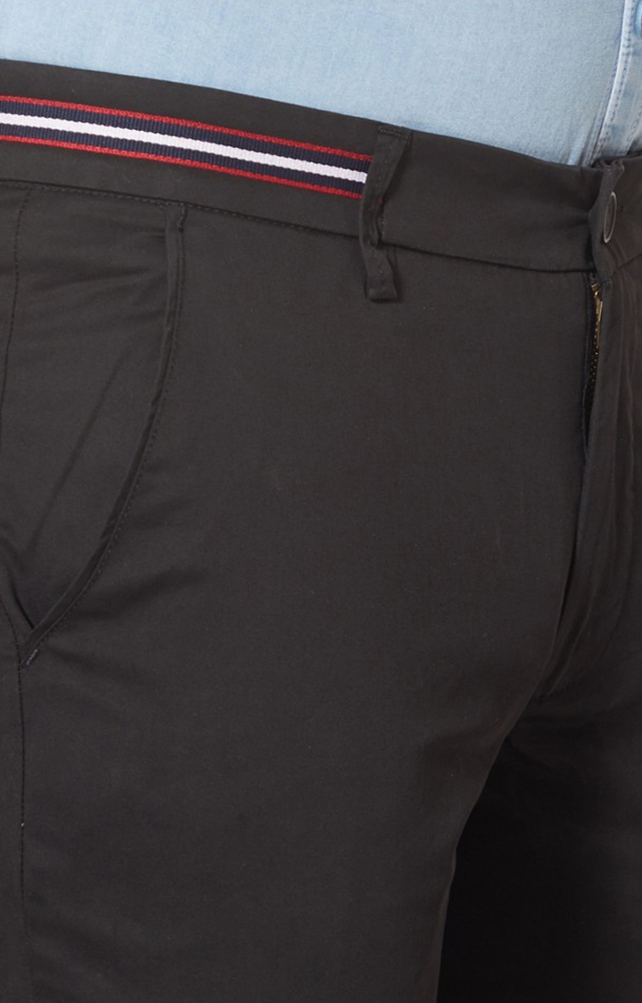 J. HAMPSTEAD | J. Hampstead Men's Black Slim Fit Solid Regular Chinos 5