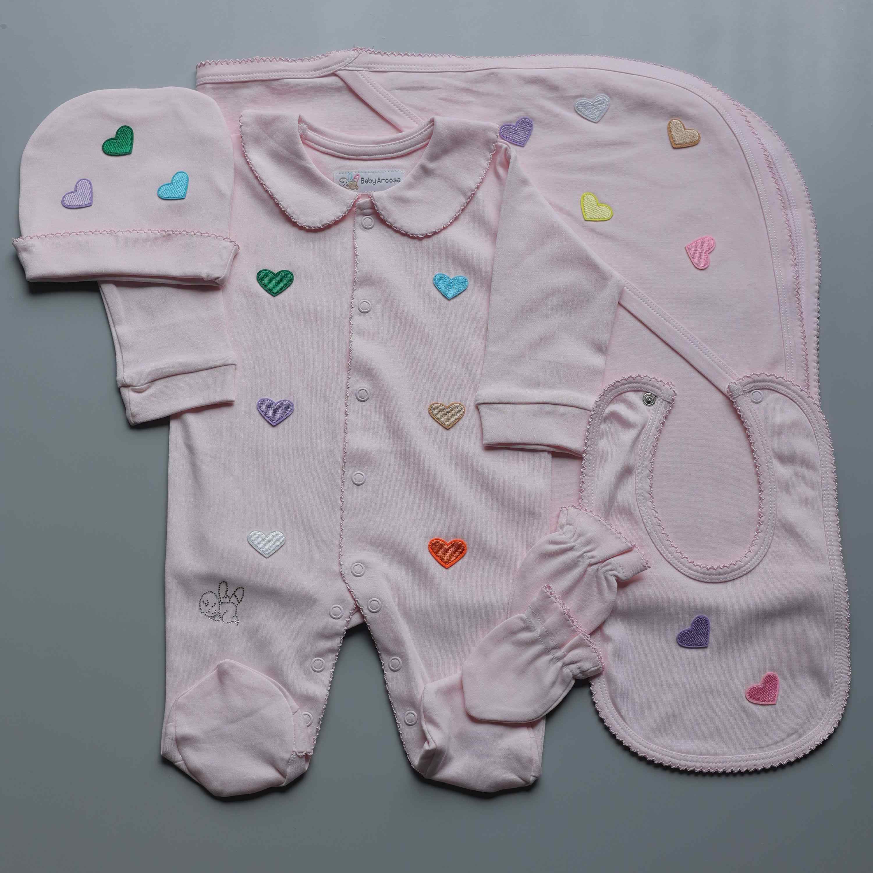 FlutterHeart Romper Set