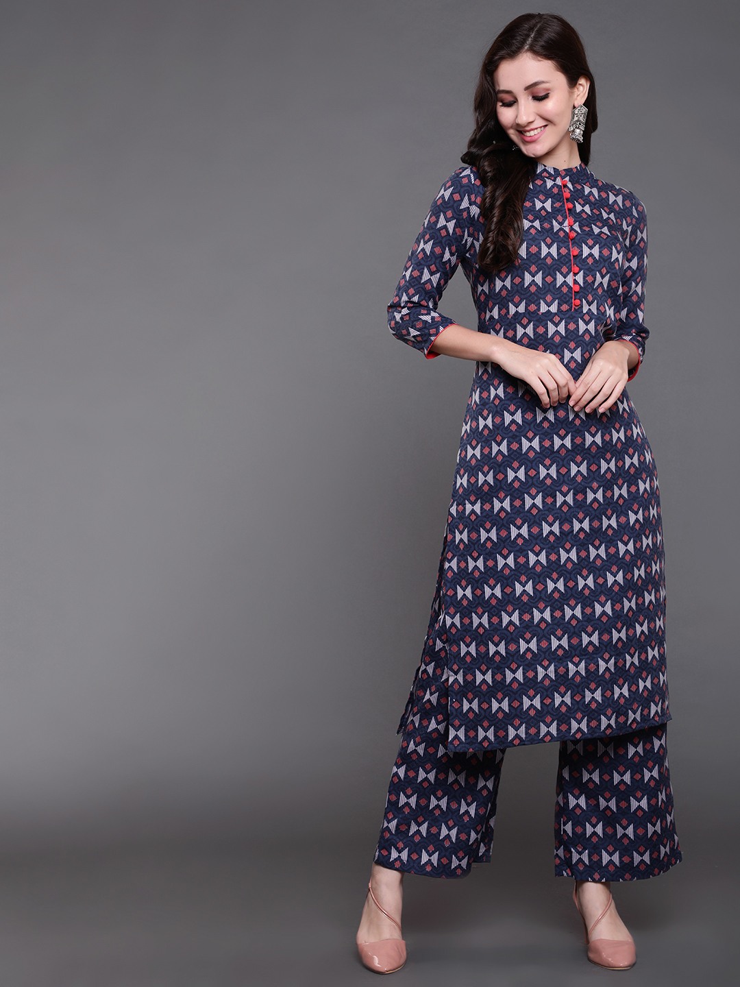 Blue Iris Kurta Set of 3 main image 1