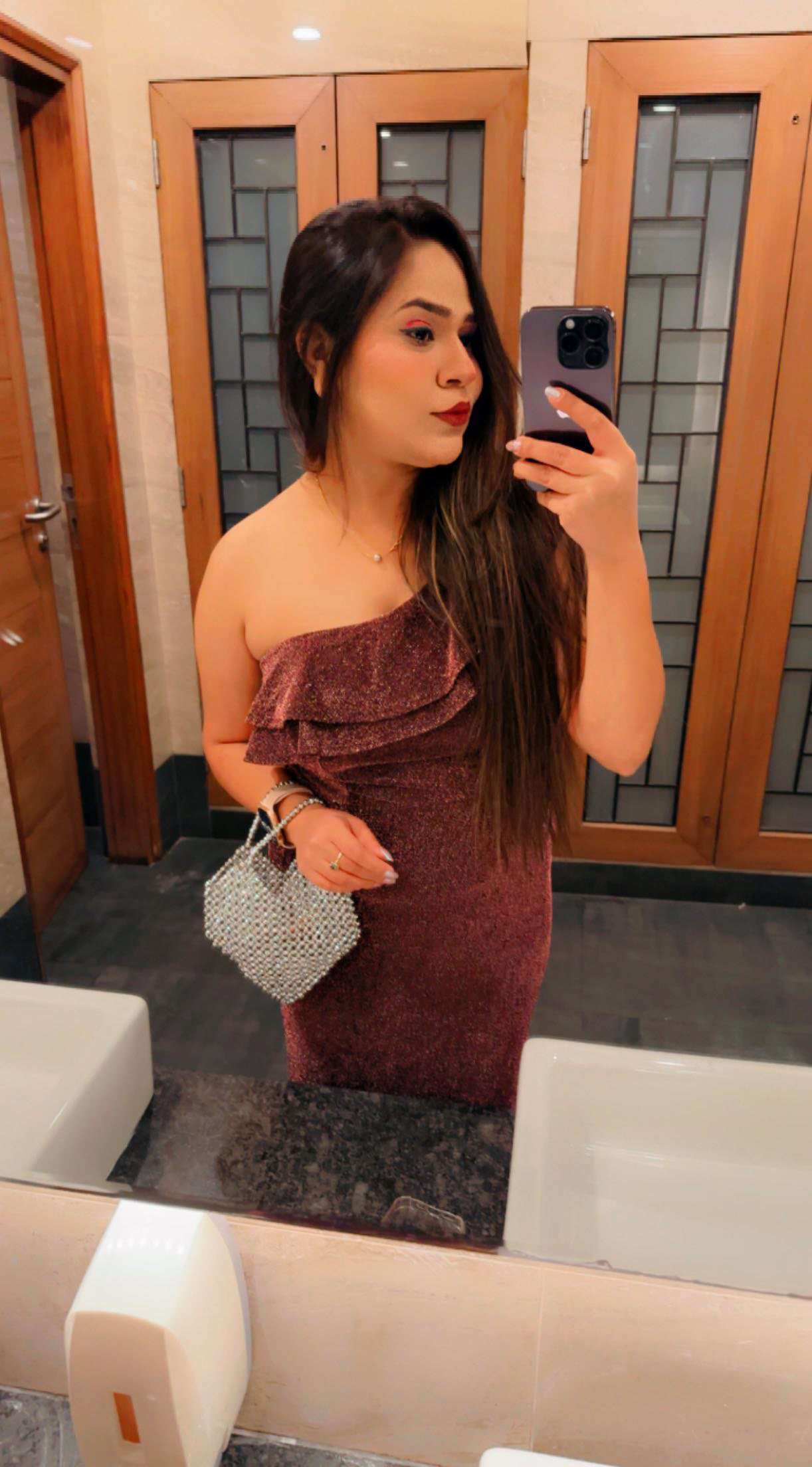 Silver Heart  Bag