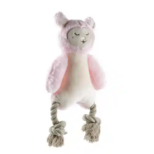 Barkbutler Fofos Rope Leg Plush Rabbit Toy for Dogs