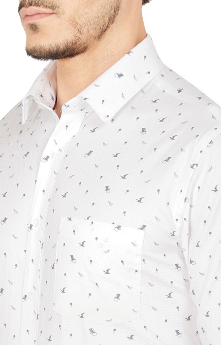 OXEMBERG | Oxemberg Men's Slim fit Printed Formal Shirt 5