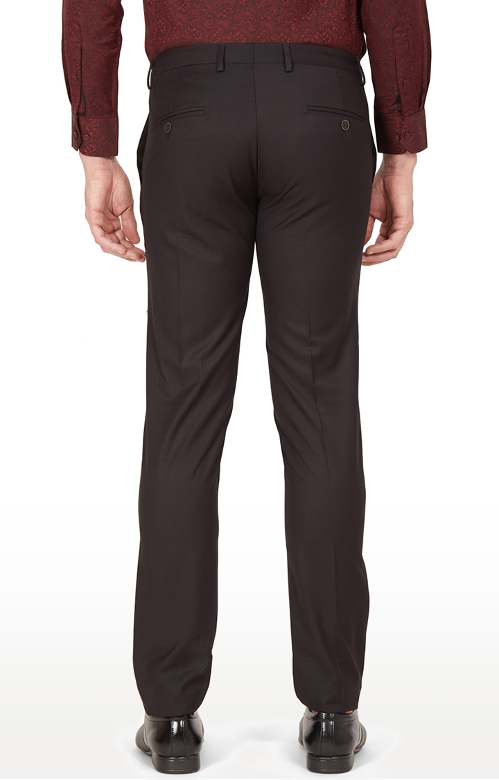 Oxemberg Men Slim Fit Mid-Rise Formal Trousers - Price History