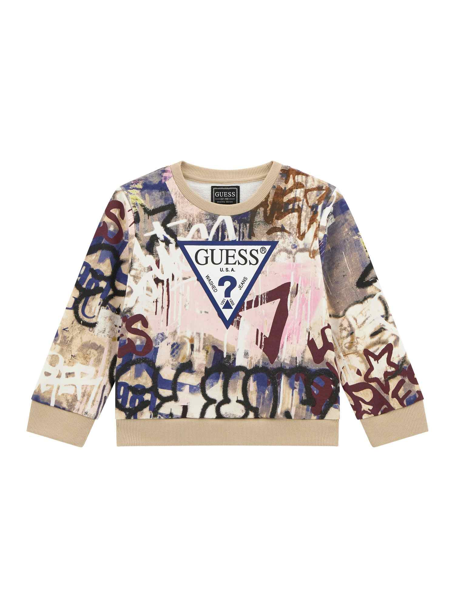 Guess Multicolor Cotton Print Boys Sweatshirt