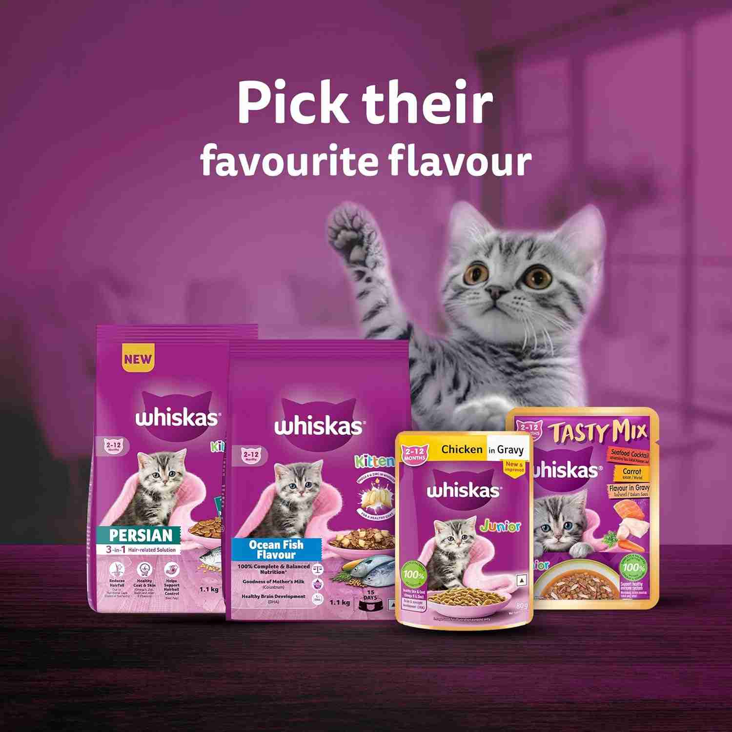 Whiskas Mackerel Junior Cat Dry Food