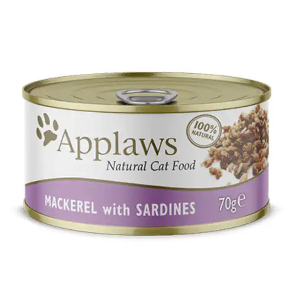 Applaws Cat Wet Food Tin Mackerel with Sardine, 70g