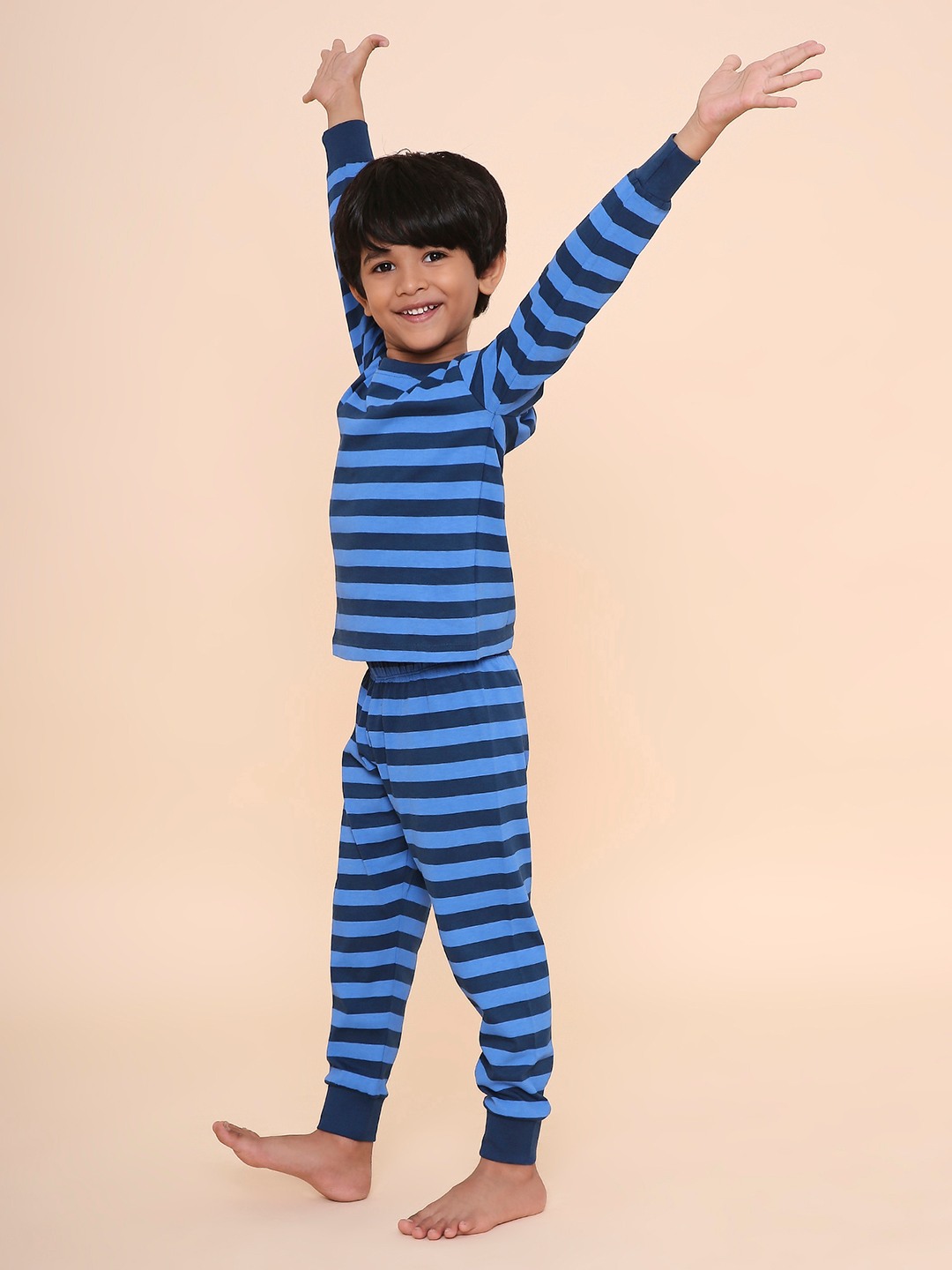 Boys- 2 piece printed cotton jogger lounge set