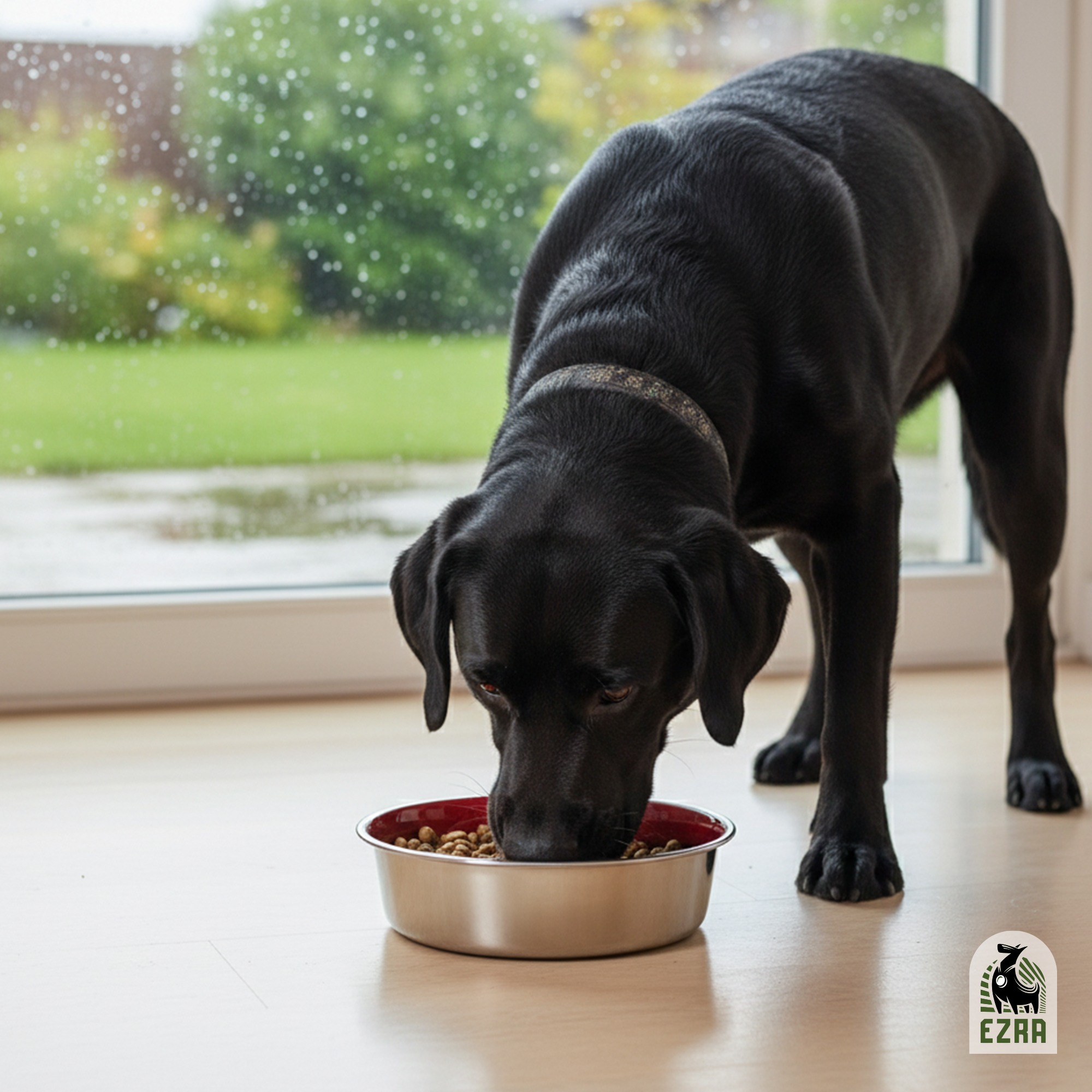 Ezra Anti Skid Rubber Grip, Stainless Steel Bowls for Dog, Red