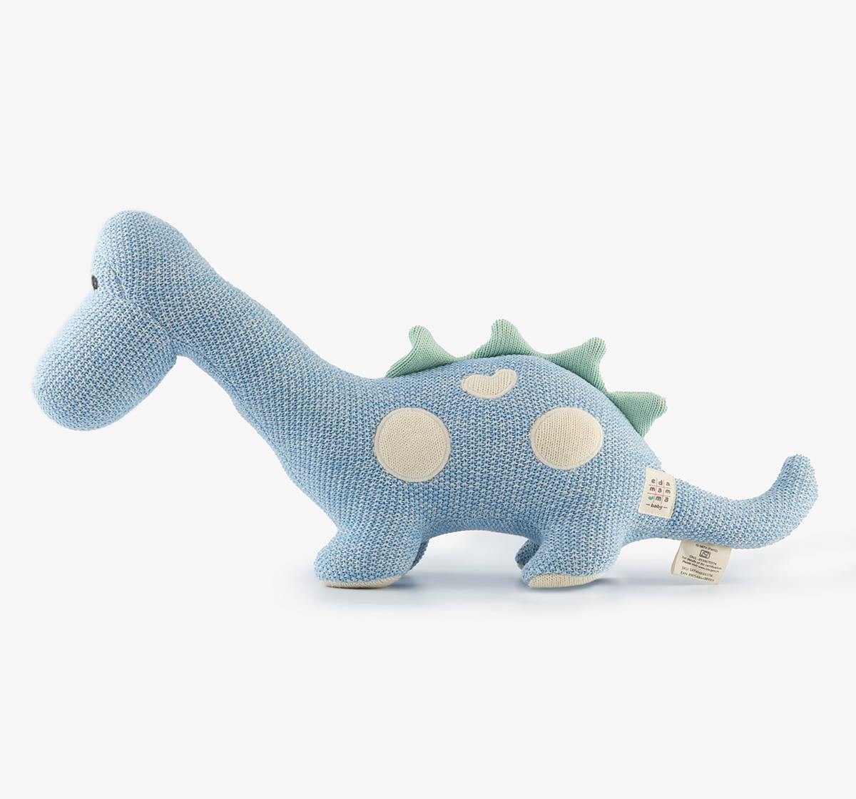 Ed-a-Mamma Flat Knit Doll - Dino (Blue)