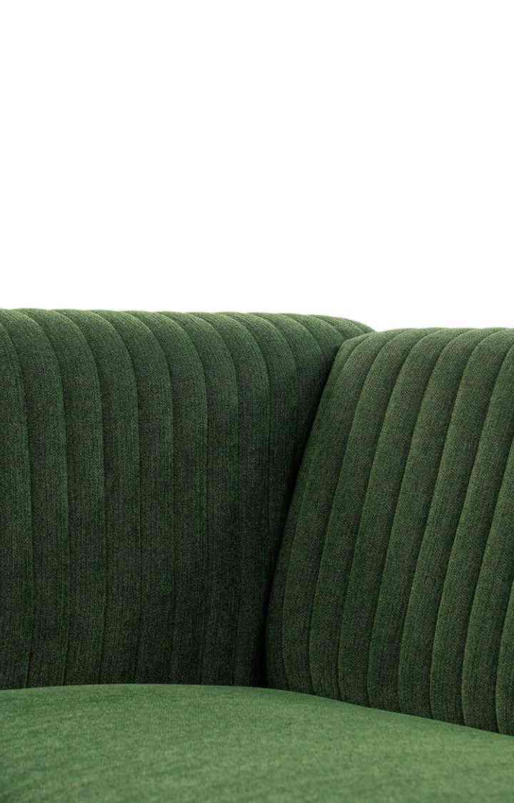 neudot Diva Sofa for Living Room |2 Persons Sofa|Premium Fabric with Cushioned Armrest | Solid Wood Frame|2 Seater in Emerald Green Color