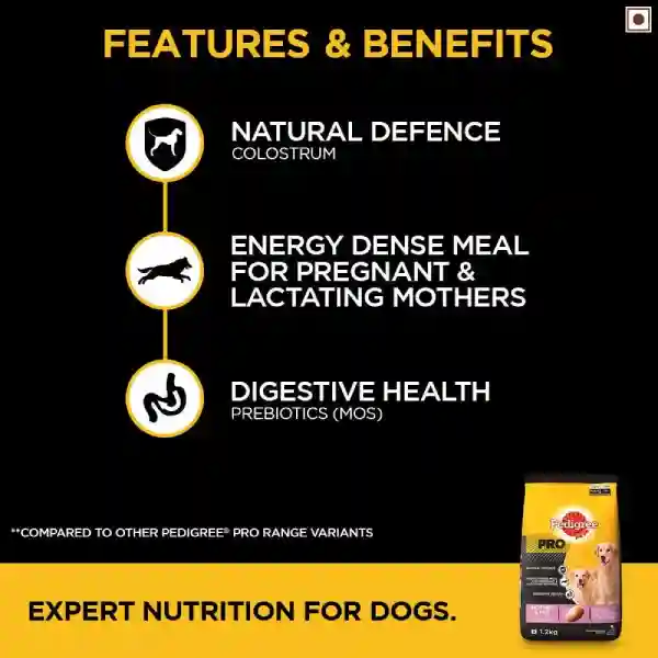 Pedigree Starter Pro Nutri Defense With Milk Pregnant/ Lactating Large Breed Mothers &amp; Pups (3-12 Weeks) Dry Dog Food